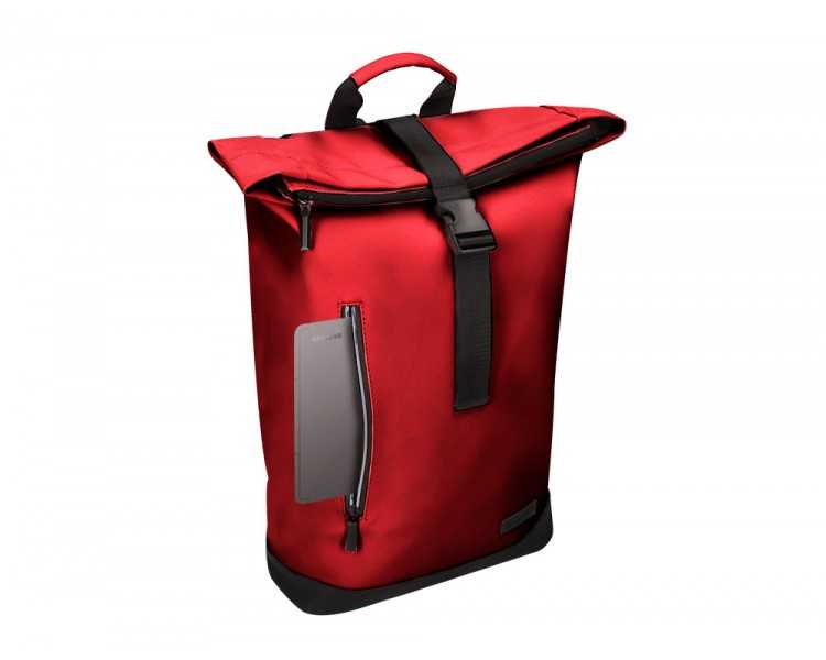 Mochila antartik roll pack waterproof enrollable gran capacidad granate 480x130x280 mm