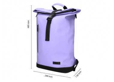 Mochila antartik roll pack waterproof enrollable gran capacidad color lavanda 480x130x280mm