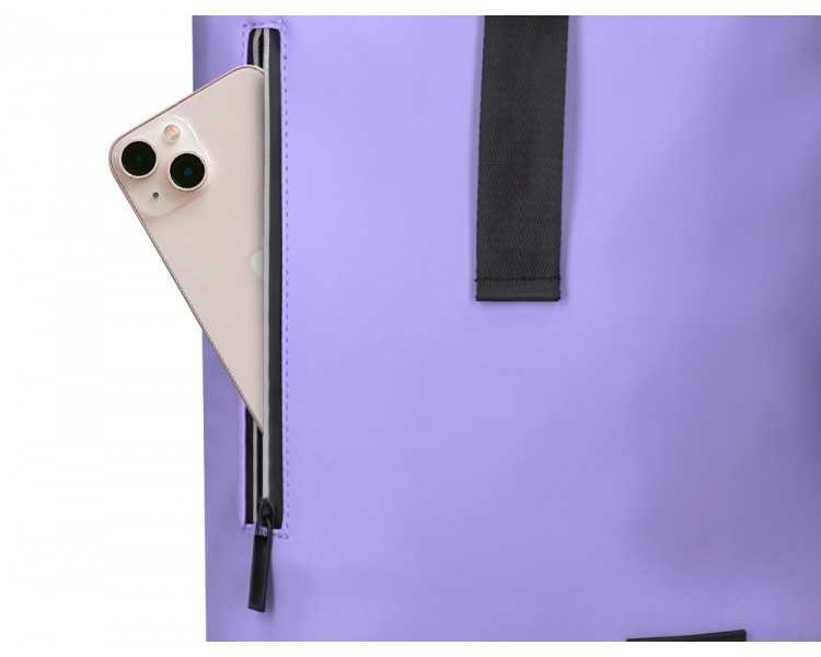 Mochila antartik roll pack waterproof enrollable gran capacidad color lavanda 480x130x280mm