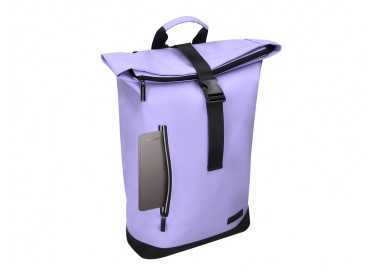 Mochila antartik roll pack waterproof enrollable gran capacidad color lavanda 480x130x280mm