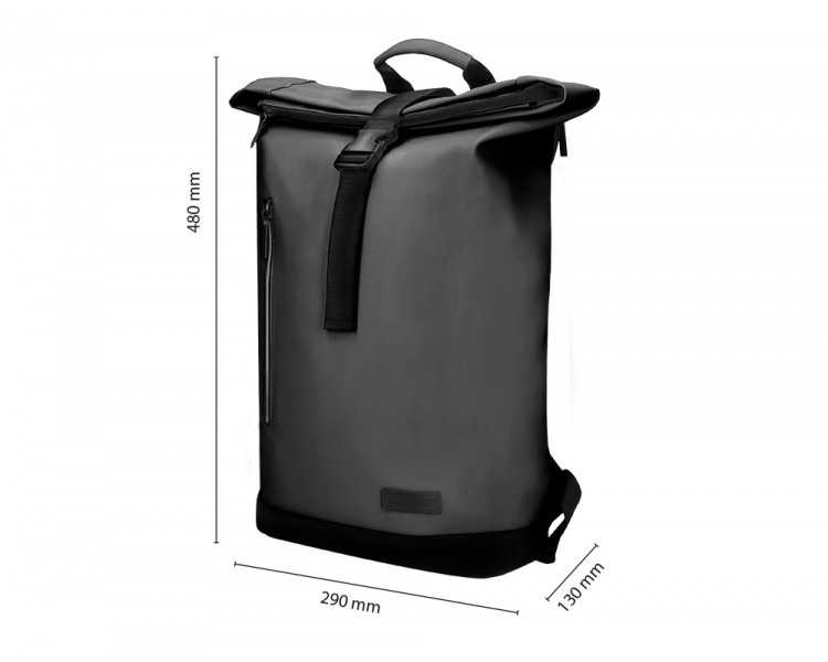 Mochila antartik roll pack waterproof enrollable gran capacidad gris 480x130x280 mm