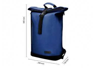 Mochila antartik roll pack waterproof enrollable gran capacidad azul marino 480x130x280mm