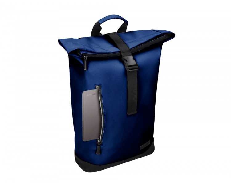 Mochila antartik roll pack waterproof enrollable gran capacidad azul marino 480x130x280mm