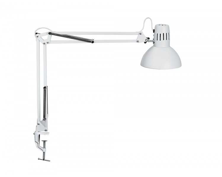 Lampara de escritorio maul study con pinza color blanco 170x440x350 mm