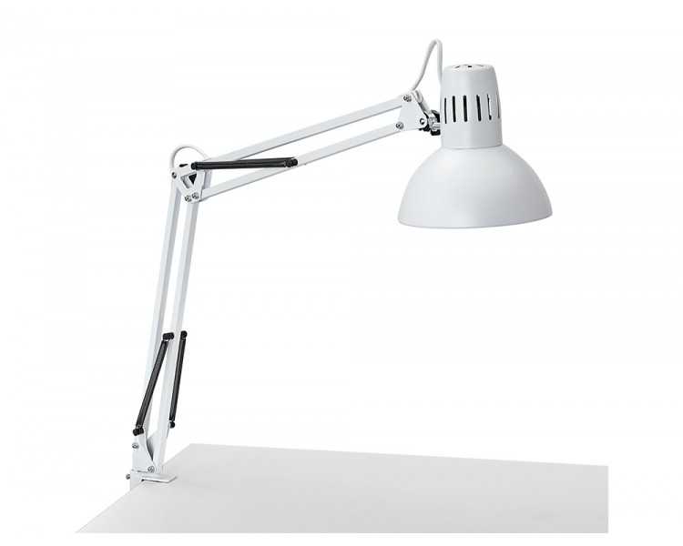 Lampara de escritorio maul study con pinza color blanco 170x440x350 mm