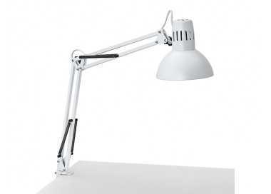 Lampara de escritorio maul study con pinza color blanco 170x440x350 mm