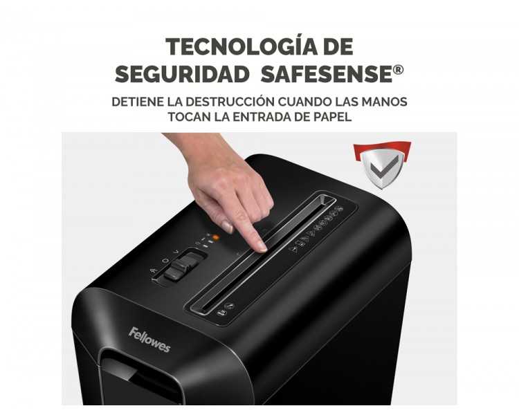 Destructora de documentos fellowes lx65 capacidad 10h seguridad p4 destruye grapas clips y tarjetas
