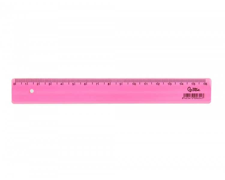 Regla liderpapel plastico 16 cm cubilete con 100 unidades colores surtidos