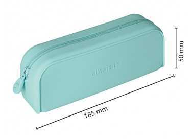 Estuche portatodo antartik prisma silicona soft rectangular 185x50x75 mm menta