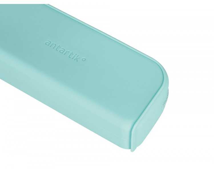 Estuche portatodo antartik prisma silicona soft rectangular 185x50x75 mm menta