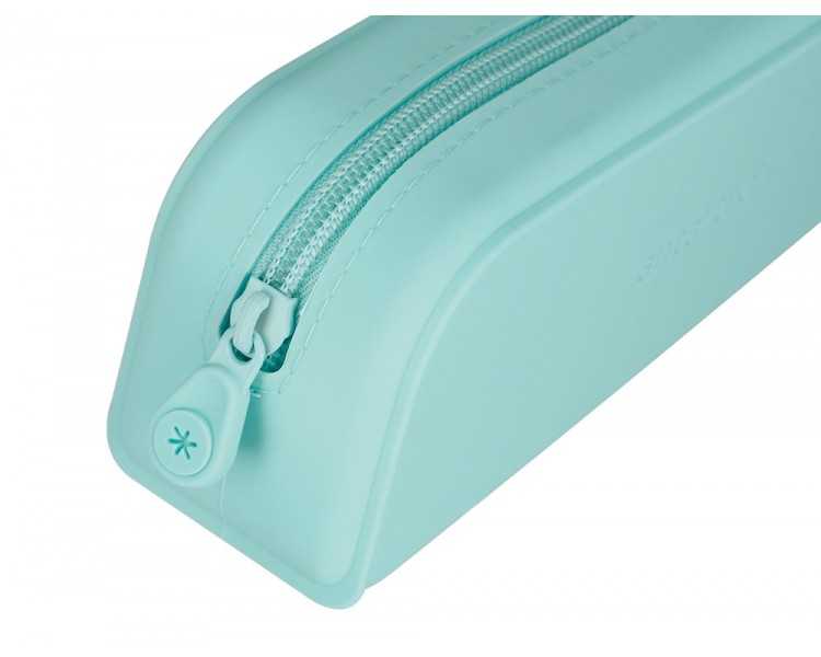 Estuche portatodo antartik prisma silicona soft rectangular 185x50x75 mm menta