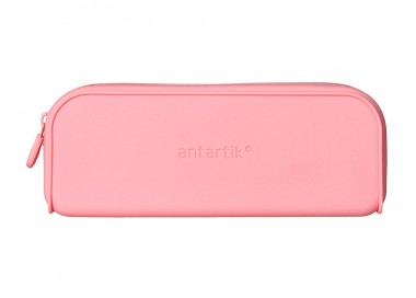 Estuche portatodo antartik prisma silicona soft rectangular 185x50x75 mm rosa chicle