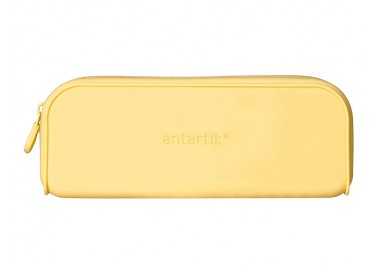 Estuche portatodo antartik prisma silicona soft rectangular 185x50x75 mm color amarillo