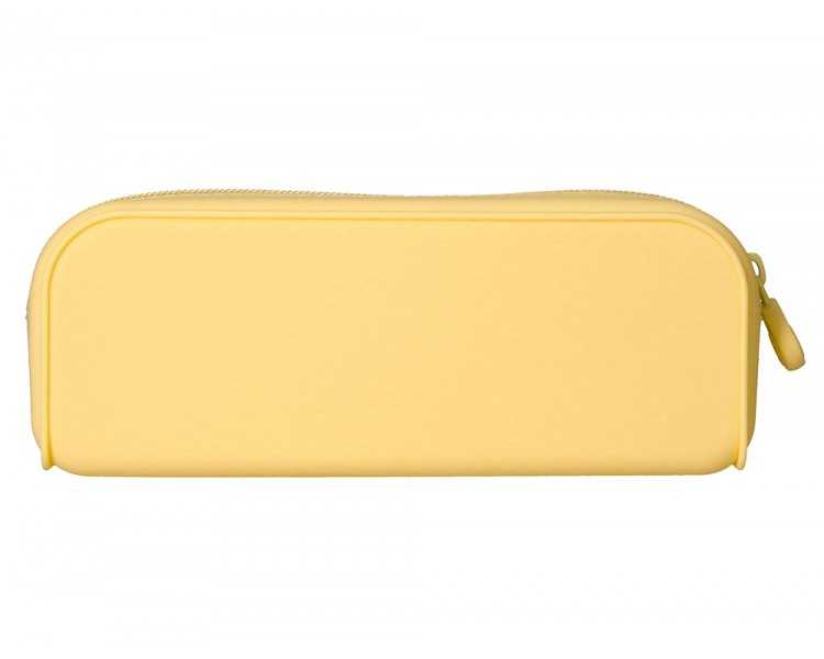 Estuche portatodo antartik prisma silicona soft rectangular 185x50x75 mm color amarillo
