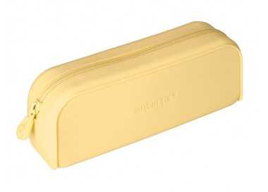 Estuche portatodo antartik prisma silicona soft rectangular 185x50x75 mm color amarillo