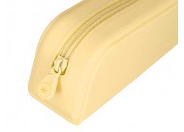 Estuche portatodo antartik prisma silicona soft rectangular 185x50x75 mm color amarillo