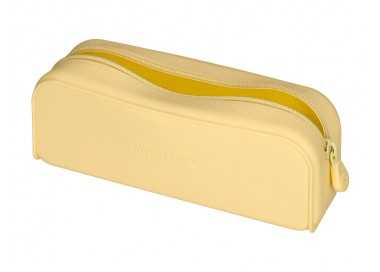 Estuche portatodo antartik prisma silicona soft rectangular 185x50x75 mm color amarillo