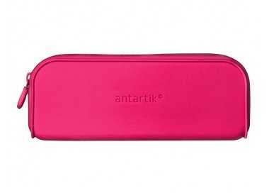 Estuche portatodo antartik prisma silicona soft rectangular 185x50x75 mm rosa fucsia