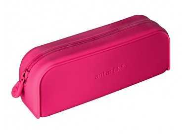 Estuche portatodo antartik prisma silicona soft rectangular 185x50x75 mm rosa fucsia
