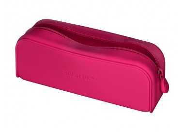 Estuche portatodo antartik prisma silicona soft rectangular 185x50x75 mm rosa fucsia