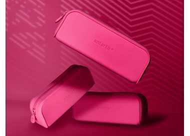 Estuche portatodo antartik prisma silicona soft rectangular 185x50x75 mm rosa fucsia