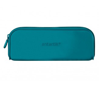 Estuche portatodo antartik prisma silicona soft rectangular 185x50x75 mm color turquesa