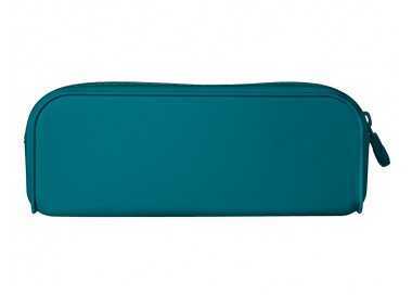 Estuche portatodo antartik prisma silicona soft rectangular 185x50x75 mm color turquesa