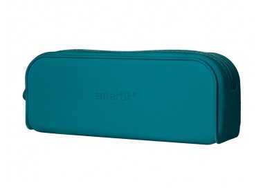 Estuche portatodo antartik prisma silicona soft rectangular 185x50x75 mm color turquesa
