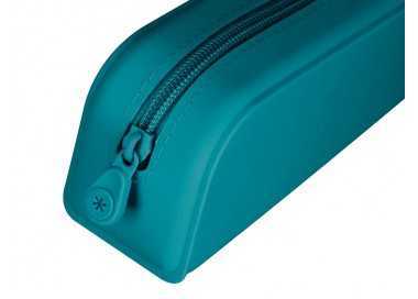 Estuche portatodo antartik prisma silicona soft rectangular 185x50x75 mm color turquesa