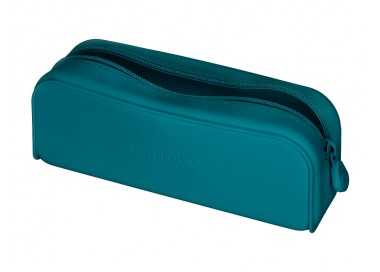 Estuche portatodo antartik prisma silicona soft rectangular 185x50x75 mm color turquesa