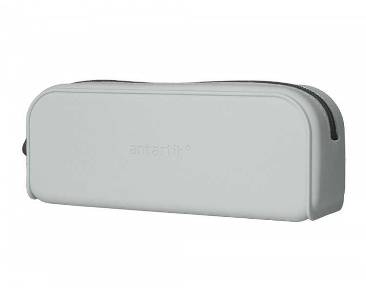 Estuche portatodo antartik prisma silicona soft rectangular 185x50x75 mm gris
