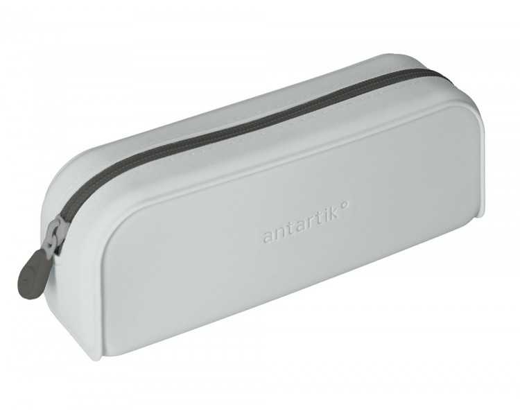 Estuche portatodo antartik prisma silicona soft rectangular 185x50x75 mm gris