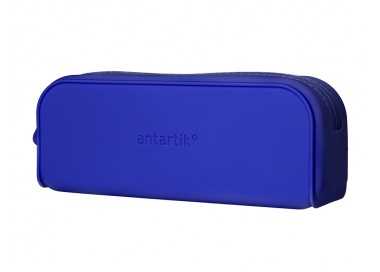 Estuche portatodo antartik prisma silicona soft rectangular 185x50x75 mm color azul oscuro