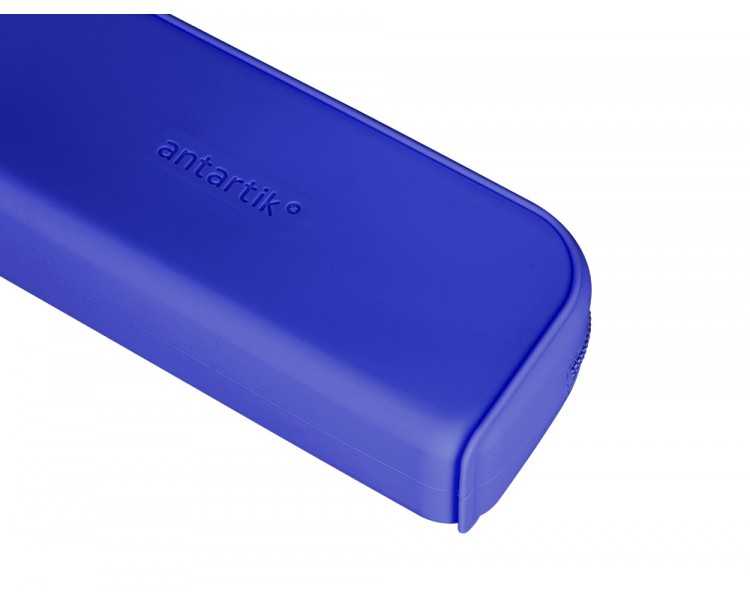 Estuche portatodo antartik prisma silicona soft rectangular 185x50x75 mm color azul oscuro