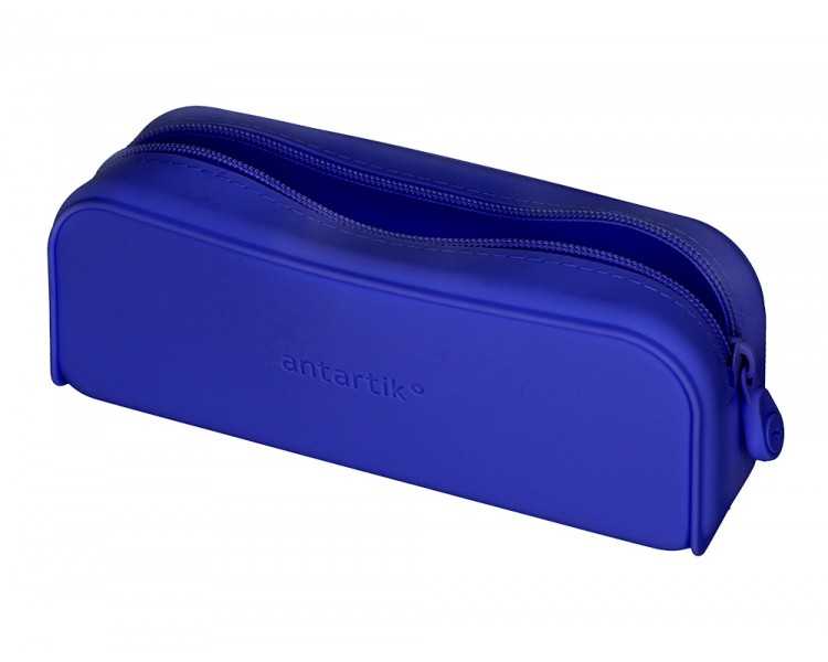 Estuche portatodo antartik prisma silicona soft rectangular 185x50x75 mm color azul oscuro