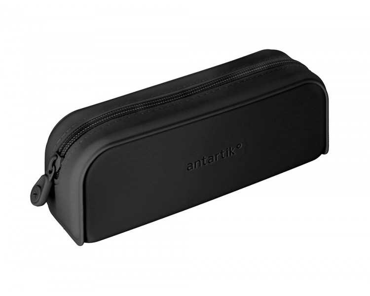Estuche portatodo antartik prisma silicona soft rectangular 185x50x75 mm color negro
