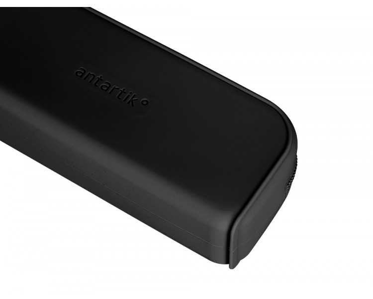 Estuche portatodo antartik prisma silicona soft rectangular 185x50x75 mm color negro