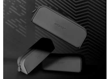 Estuche portatodo antartik prisma silicona soft rectangular 185x50x75 mm color negro