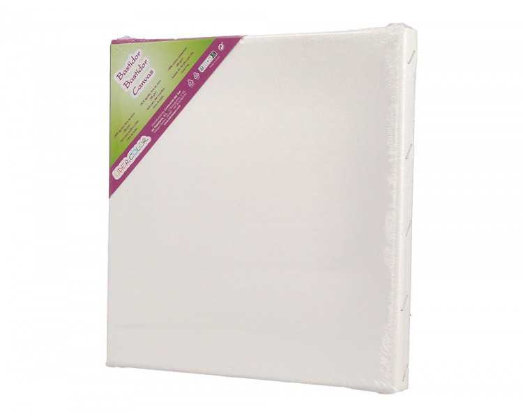 Bastidor lidercolor lienzo grapado lateral algodon 100% 30x30 cm