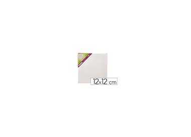 Bastidor lidercolor lienzo grapado lateral algodon 100% 12x12 cm
