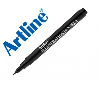 Rotulador artline brush negro illustration pen ek-28filn punta pincel