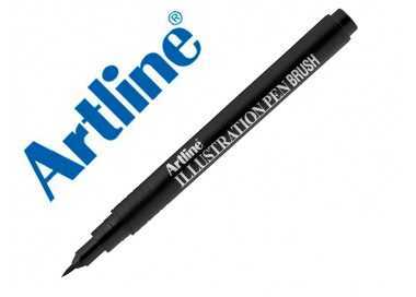 Rotulador artline brush negro illustration pen ek-28filn punta pincel
