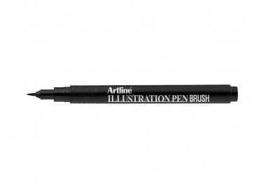 Rotulador artline brush negro illustration pen ek-28filn punta pincel