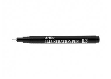 Rotulador artline calibrado micrometrico negro illustration pen ek-283iln punta poliacetal 0,3mm