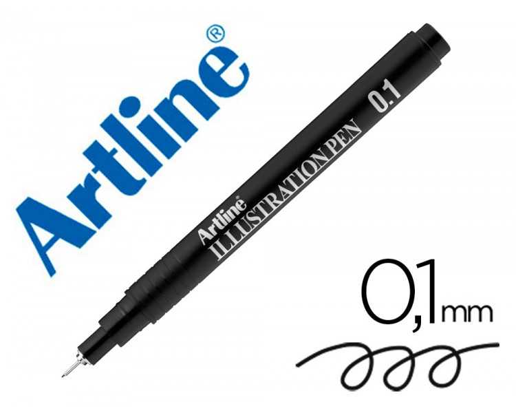 Rotulador artline calibrado micrometrico negro illustration pen ek-281iln punta poliacetal 0,1mm