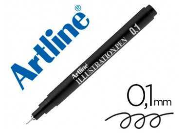 Rotulador artline calibrado micrometrico negro illustration pen ek-281iln punta poliacetal 0,1mm