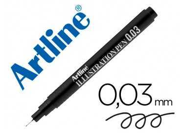 Rotulador artline calibrado micrometrico negro illustration pen ek-2803iln punta poliacetal 0,03mm