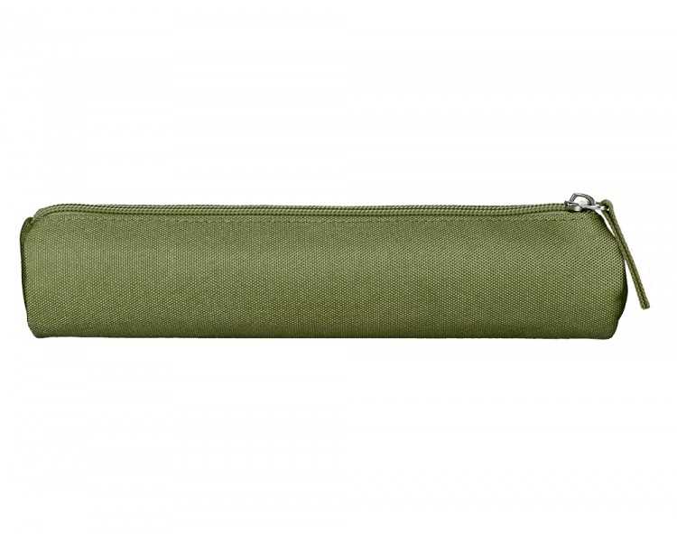 Estuche portatodo liderpapel slim cilindrico 220x45mm verde militar