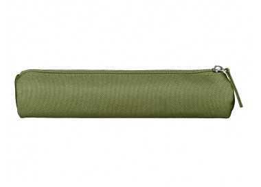 Estuche portatodo liderpapel slim cilindrico 220x45mm verde militar