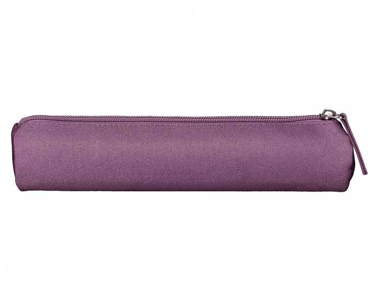 Estuche portatodo liderpapel slim cilindrico 220x45mm morado empolvado